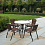 Комплект мебели Николь-1A TLH-037AR3/080RR-D80 Cappuccino (4+1)