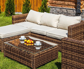 Комплект мебели Grand Vicky Royal Family из искусственного ротанга, цвет коричневый