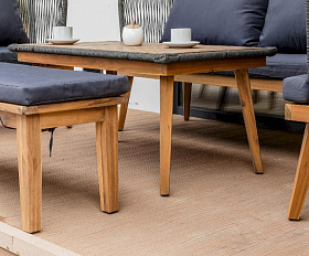 Лаунж-зона Emma Royal Family из дерева, цвет серый