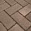 Тротуарная плитка Koldiz Брусчатка 80 мм Моно Коричневый