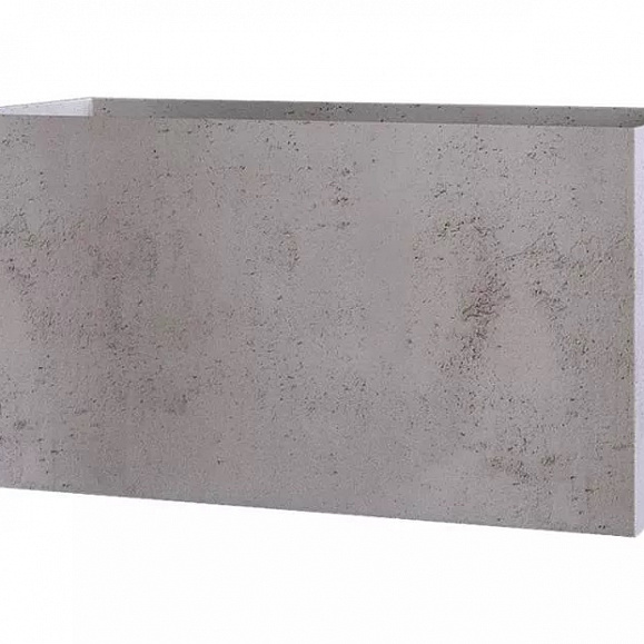 Кашпо Concretika Balcony 40x15x15 Конкрит вайт фото 1