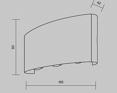 Архитектурная подсветка Strato 3000К 6Вт IP 54 Maytoni O417WL-L6B3K цвет Черный