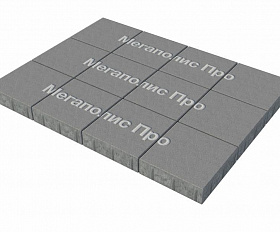 Тротуарные плиты Выбор Квадрум В.1.К.10 300х300х100 мм Стандарт Серый