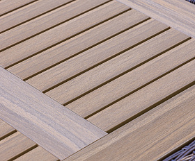 Обеденный стол Amelia Royal Family из искусственного ротанга 150 см, цвет коричневый