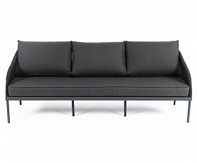 Диван трехместный Канны 4SIS из роупа (веревки), цвет темно-серый