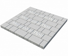 Тротуарная плитка Выбор Старый город 1Ф.6 60 мм. Белый