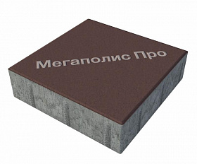 Тротуарные плиты Выбор Квадрат Б.1.К.6 300х300х60 мм Стандарт Коричневый