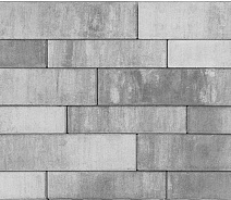 Тротуарная плитка Braer Домино, 60 мм. COLOR MIX "Туман"