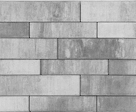 Тротуарная плитка Braer Домино, 60 мм. COLOR MIX "Туман"