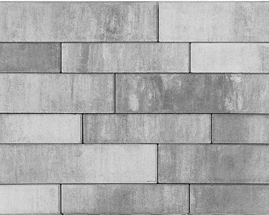 Тротуарная плитка Braer Домино, 60 мм. COLOR MIX "Туман"