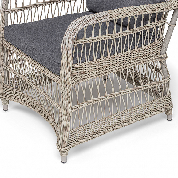 Цесена кресло плетеное из искусственного ротанга, цвет бежевый фото 5