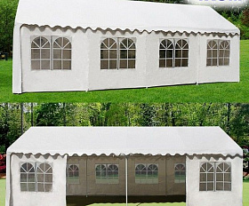 Шатер-павильон AFM-1027W White (4х8) (уп. 3 кор.)