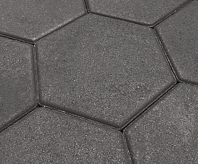 Тротуарная плитка Выбор Соты - Б.3.Ш.6 60 мм Стандарт Черный