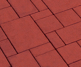 Тротуарная плитка 342 Механический завод Бавария 60мм Красный яркий