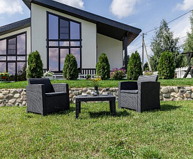 Обеденный комплект Lana XS Royal Family из пластика, цвет графит