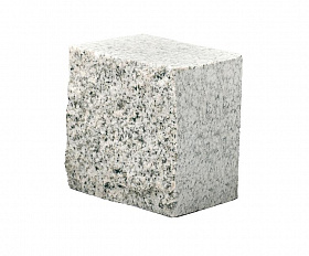 Брусчатка гранитная 100x100x80 мм пилено-колотая Мансуровское месторождение Карандаш