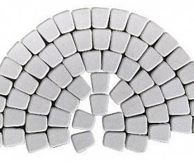 Тротуарная плитка Braer Классико круговая 60 мм. Серебристый