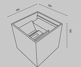 Архитектурная подсветка Fulton 3000К 6Вт IP 54 Maytoni O572WL-L6W цвет Белый