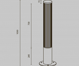Ландшафтный светильник Ster Maytoni O467FL-L50B3K цвет Черный