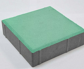 Тротуарная плитка Лидер 40 Квадрат 200х200х60 мм Светло-зеленый
