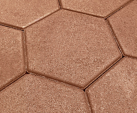 Тротуарная плитка Выбор Соты - Б.3.Ш.6 60 мм Стандарт Оранжевый