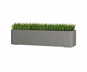 Кашпо Concretika Balconera 80x22x18 Cool grey