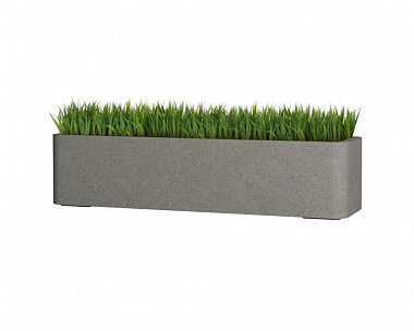 Кашпо Concretika Balconera 80x22x18 Cool grey