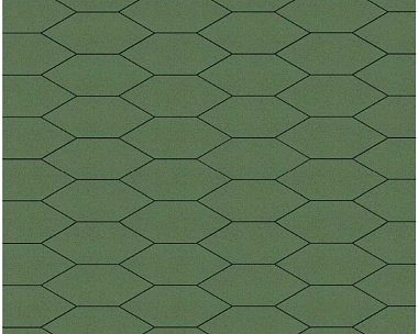 Тротуарная плитка Выбор Скошенный шестиугольник Б.1.ШГ.6 60 мм Стандарт Зеленый