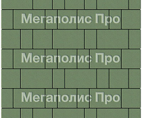 Тротуарная плитка Выбор Старый город А.1.Фсм.4 40 мм. Зеленый