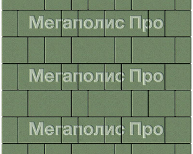Тротуарная плитка Выбор Старый город А.1.Фсм.4 40 мм. Зеленый