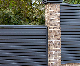 Планка декоративная (нащельник) Металлопрофиль Blackout NeoMatt 0,5 RAL7024