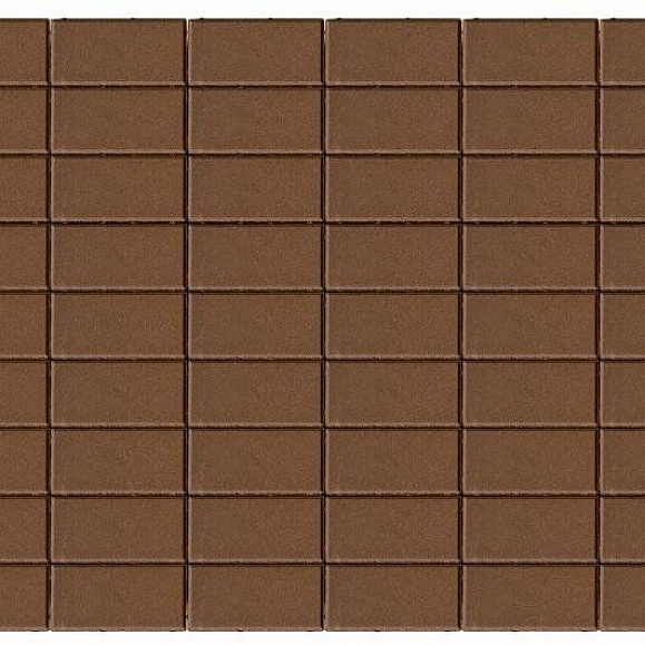 Брусчатка Прямоугольник 200х100х40 мм - Braer коричневый фото 1