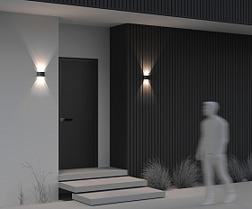 Архитектурная подсветка Strato 3000К 4Вт IP 54 Maytoni O417WL-L4B3K цвет Черный