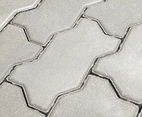 Тротуарная плитка Koldiz Волна 60 мм Моно Белый