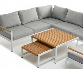 Лаунж зона из алюминия MAYA M белая Joygarden