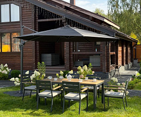 Зонт Sky Black Royal Family круглый в комплекте с утяжелителями