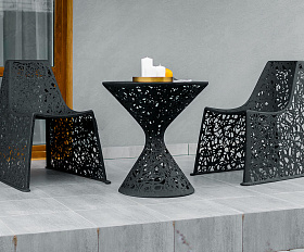 Стол Vitgarden Race Table d70 из базальта, цвет черный