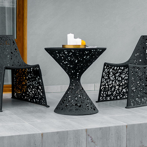 Стол Vitgarden Race Table d70 из базальта, цвет черный фото 2