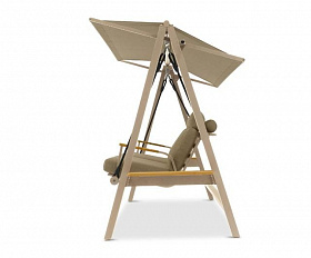 Качели Malmo Brafritid бежевый/бежевый, алюминий/тик