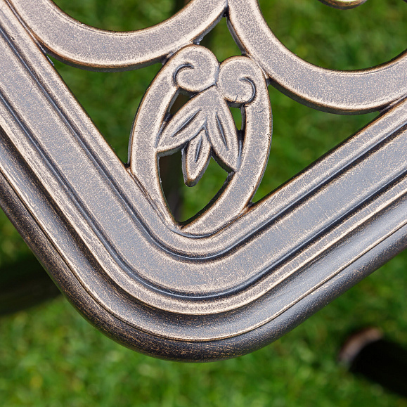 Обеденный комплект Wilhelm Royal Family из литого алюминия на 6 персон. Прямоугольный стол фото 3