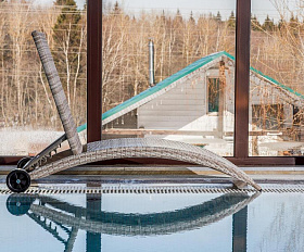 Шезлонг Agata Royal Family из искусственного ротанга, цвет бежевый