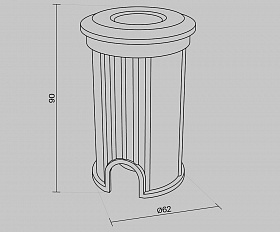 Встраиваемый светильник Flash Maytoni O044DL-L1S3K3 цвет Серебро