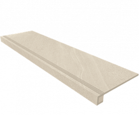 Комплект Керамогранитная ступень Estima GB02 33x120 см с бортиком + Подступенок 14,5х120 см