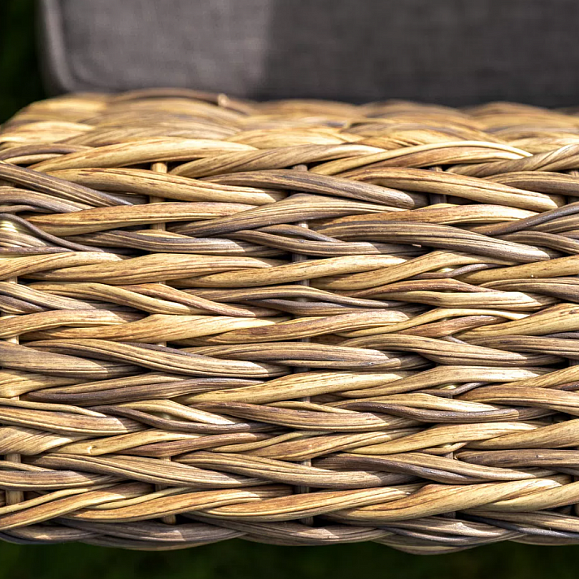 Лаунж-зона Капучино Сингл 4SIS из искусственного ротанга (гиацинт), цвет соломенный фото 7