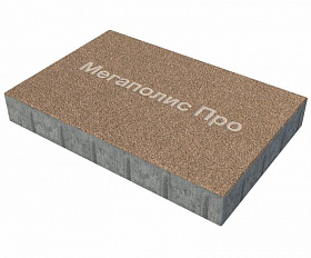 Тротуарная плита Фабрика Готика 600х400х60 мм Сильвер 16