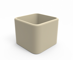 Кашпо Berkano Cubo 60 Bone Brown