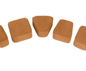 Тротуарная плитка Нобетек Классика 1КЛ6Ф персиковая