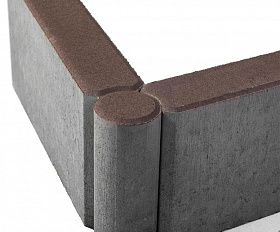 Бордюр шарнирный Braer коричневый