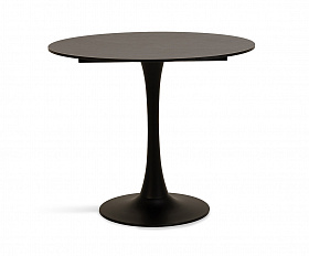 Тюльпан интерьерный стол из HPL круглый Ø90см, цвет серый гранит