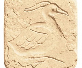 Вставка "Птицы" №3, цвет Бежевый